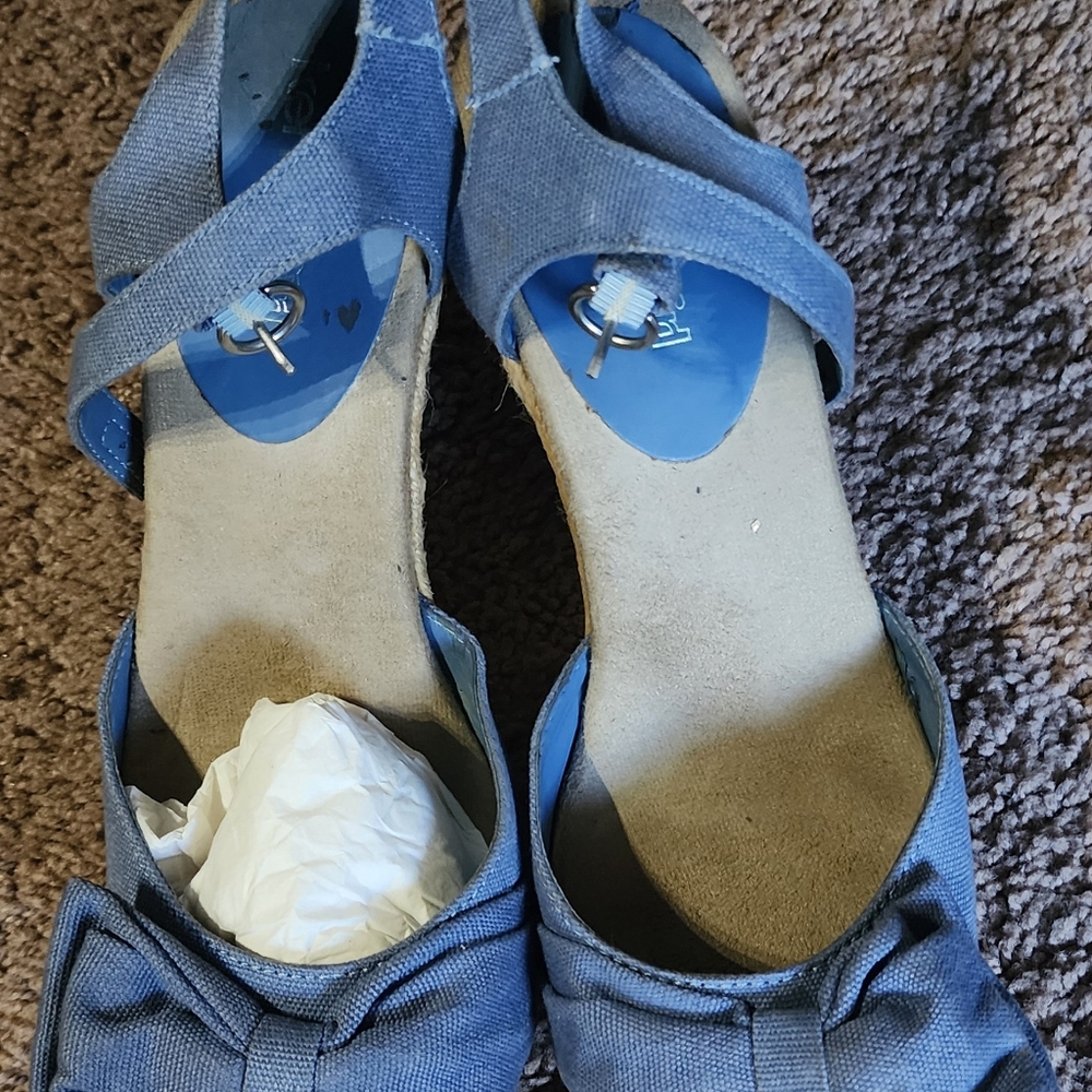 Kensie Girl Elegant Blue Women's Wedge Shoes